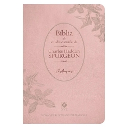 BIBLIA DE ESTUDO E SERMÕES SPURGEON - ROSÉ